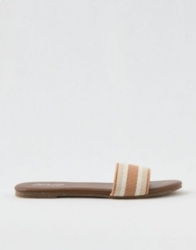  Sapatos baixos Aerie Rounded Band Branco Bege