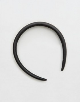  Aerie Faux Leather Acessório para cabelo Preto