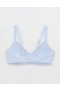  Aerie Sunnie vezeték nélküli Push Up Bloom Lace melltartó kék