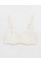 Aerie Show Off Plunge Push Up szempilla csipke melltartó fehér