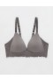  Aerie Sunnie Wireless enyhén bélelt Bloom Lace Trim melltartó szürke