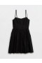  Aerie Love Of Linen mini ruha fekete