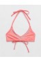  Aerie Halter Voop Bikini Top Coral