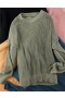  Aerie Long Weekend Crewneck pulóver olíva zöld