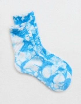  Aerie OFFLINE By Crew Socks White Blue