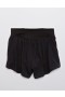  Aerie AS Líne Le níolón Running Shorts Black