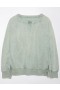  Aerie Big Hug Oversized Notch Neck Sweatshirts Olive Green