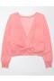  Coral Sweatshirts Twist-back Cropped Aerie