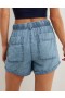  Shorts Ceangail Ard-Waisted Aerie Nigh Indigo