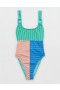 Aerie Ring Breithlá Scoop One Piece Swimsuits Multicolor