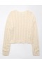  Pullover Bán Cábla Cropped Aerie