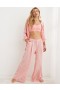 Eagrán Línéadaigh Snámha Aerie-go-Páirtí Coiréal Pants Ard-Waisted