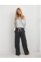  Aerie Me-Lá Ceangail Waist Pants Liath