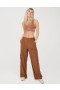  Aerie AS Líne Le Pants lasta níolón Khaki