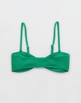  Aerie Crinkle Bandeau Bikini Barr Glas