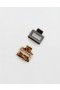  Aerie Square Clip 2-Pack Accessori per capelli Leopardo Nero