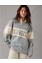  Felpe in pile Aerie Oversized Los Angeles Polo Grigio