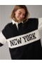  Felpe oversize in pile Aerie New York Polo nere