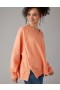  Felpe oversize con scollo a tacca Aerie Big Hug arancioni