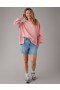  Felpa con cappuccio oversize Aerie Big Hug rosa
