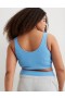  Aerie Superchill Reggiseno senza cuciture in cotone Scooplette blu