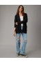  Cardigan Aerie in maglia Pointelle nero