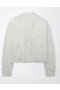  Aerie Whoa So Soft Cardigan corto con bottoni sul davanti grigio