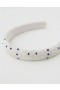  Accessorio per capelli con perline Aerie bianco