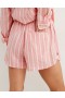  Pantaloncini a vita alta Aerie Pool-To-Party Linen Edition Corallo