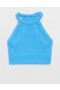 Aerie Superchill Reggiseno senza cuciture con scollo alto blu