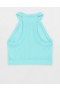  Aerie Superchill Reggiseno senza cuciture con scollo alto blu