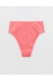  Slip bikini sgambato Aerie Crinkle High Cut corallo arancione