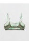  Aerie Eyelet Reggiseno bikini dritto con scollo a V oliva