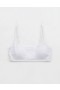  Aerie Eyelet Reggiseno bikini dritto con scollo a V bianco