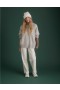  Aerie AE77 Premium Mohair-Blend Boyfriend Maglione Grigio