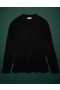  Aerie AE77 Premium Mohair-Blend Boyfriend Maglione Nero