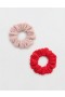  Aerie Shine Crinkle Mini Pack Accessori per capelli rosa
