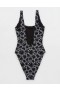  Aerie Smiley® Babewatch Costume intero nero