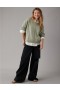  Aerie Whoa So Soft Maglione con scollo a V verde oliva