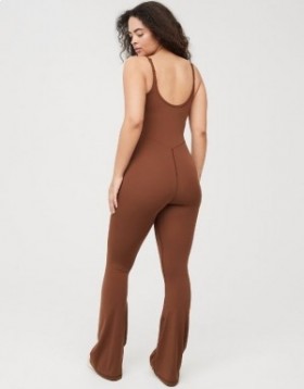 Aerie OFFLINE By Real Me Tuta Xtra Flare Marrone