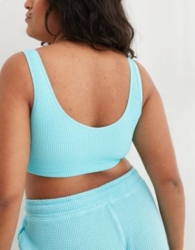  Aerie Superchill Seamless Padded Vooplette Reggiseno Blu