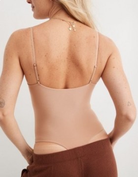 Aerie SMOOTHEZ Scoop Body Beige