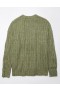  Aerie Whoa So Cozy ワッフル プルオーバー オリーブグリーン