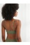  Aerie Show Off ヴィンテージ レース ワイヤレスレット ブラ オリーブグリーン