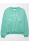  Aerie Funday グラフィック スウェットシャツ グリーン