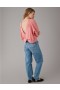  Aerie ロングスリーブ クロップド ツイストバック スウェットシャツ コーラル