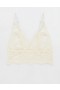  Aerie ショーオフ レース パッド入り ロングラインレット ブラ ホワイト