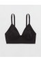  Aerie SMOOTHEZ レース トライアングルレット ブラ ブラック