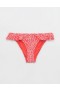 Aerie ローライズ フリル チーキー ビキニボトム レッド