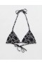  Aerie Smiley® ストリング トライアングル ビキニトップ ブラック